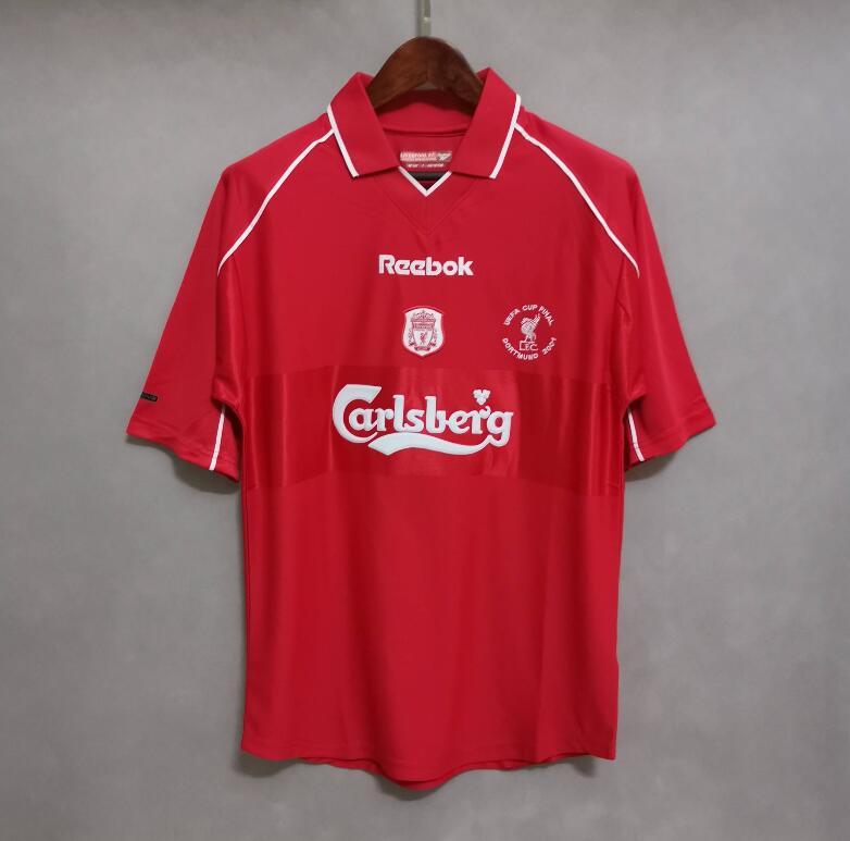 retro 00 01 liverpool home Jersey
