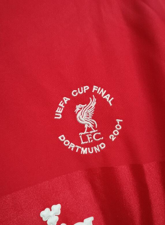 retro 00 01 liverpool home Jersey