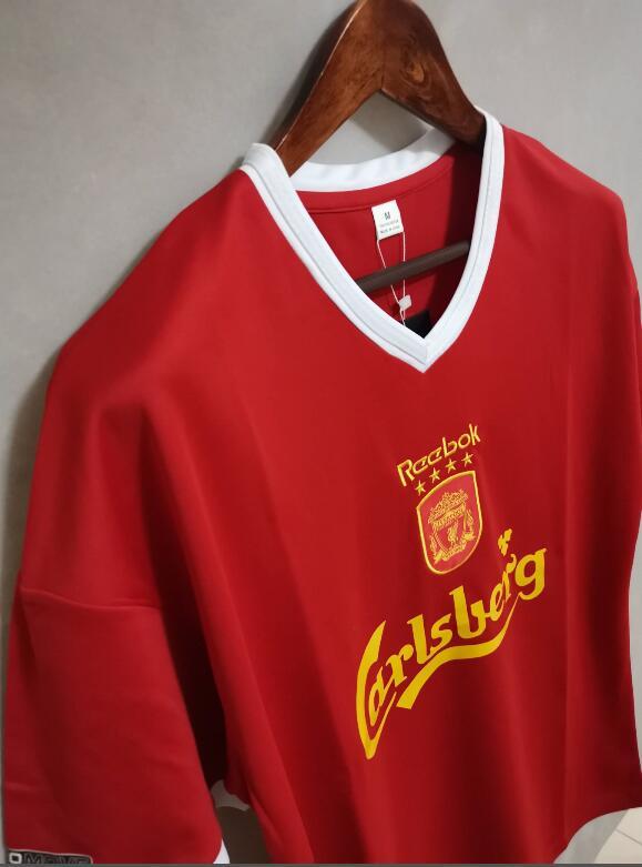 retro 01 02 liverpool champions league home Jersey
