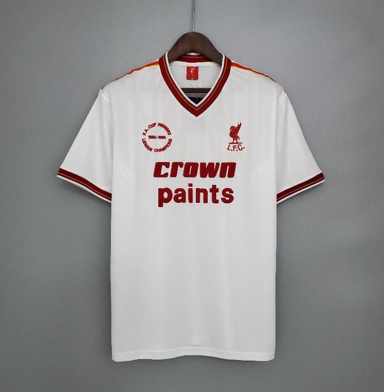 retro 85 86 liverpool away Jersey