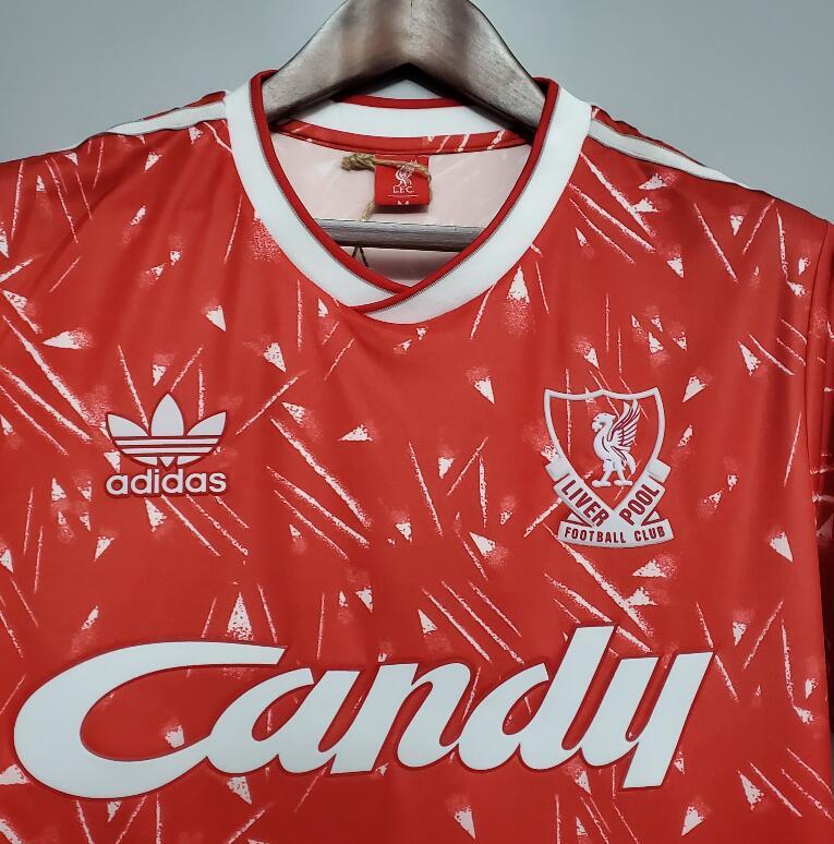 retro 89 91 liverpool home Jersey