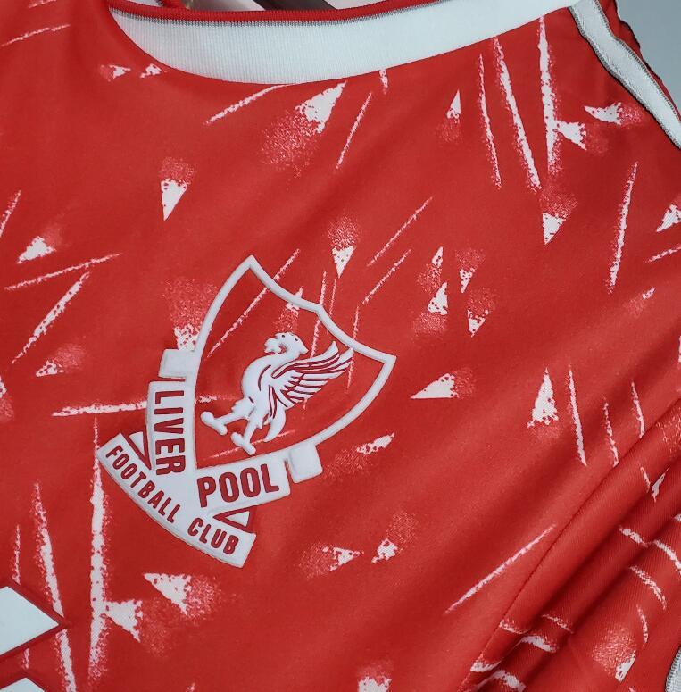 retro 89 91 liverpool home Jersey