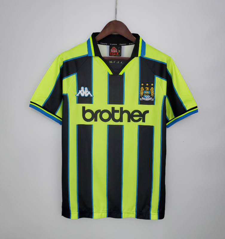 retro 98 99 manchester city away jersey