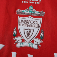 retro 93 95 liverpool home Jersey
