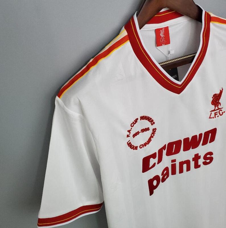 retro 85 86 liverpool away Jersey