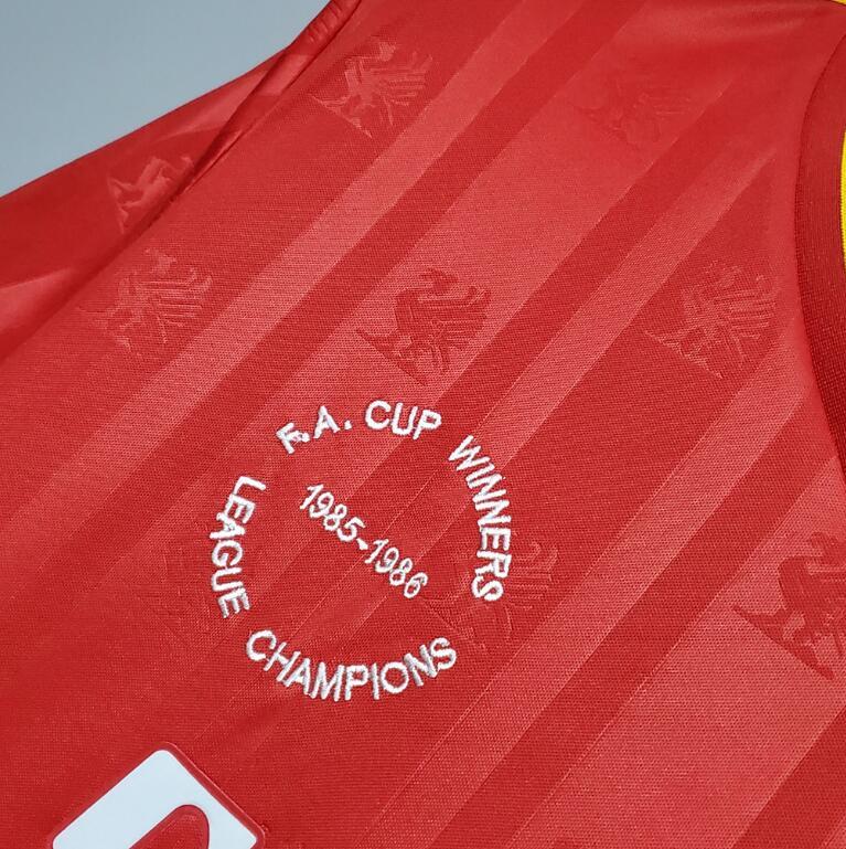 retro 85 86 liverpool home Jersey