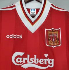 retro 95 96 liverpool home Jersey