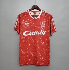 retro 89 91 liverpool home Jersey