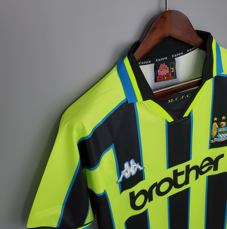 retro 98 99 manchester city away jersey