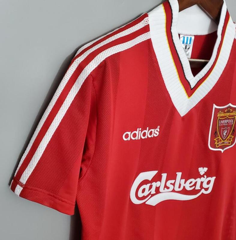 retro 95 96 liverpool home Jersey