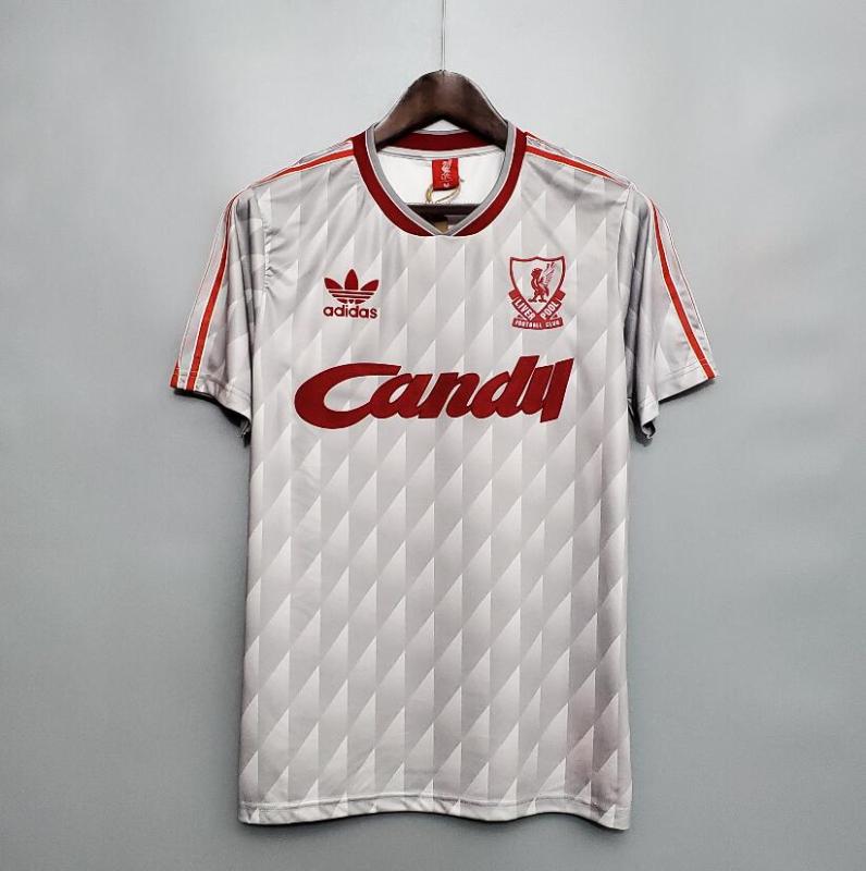 retro 89 91 liverpool away Jersey