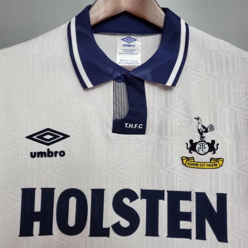 retro 91 93 Tottenham home jersey