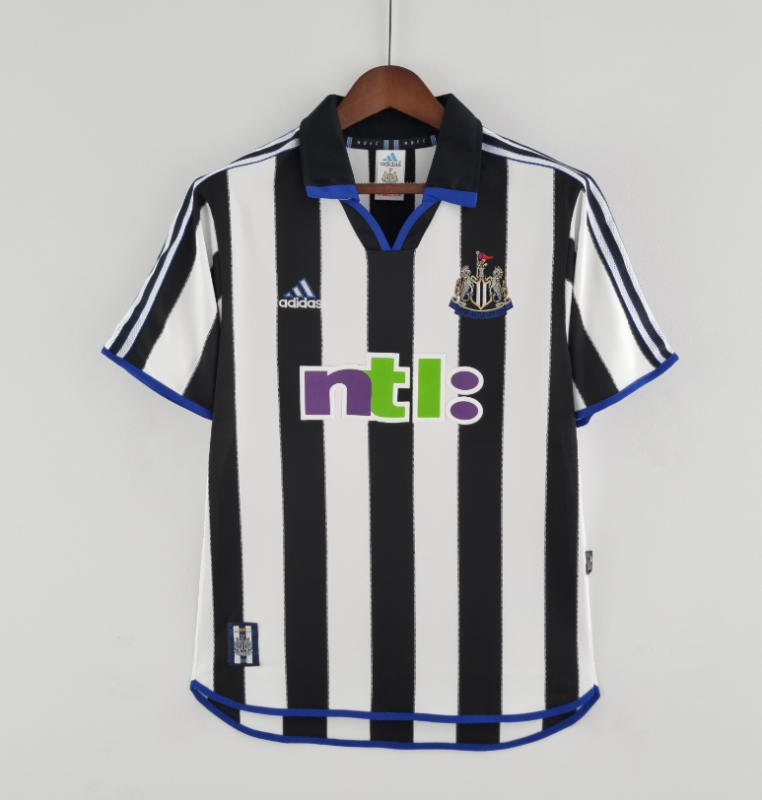 retro 00 01 newcastle united  home jersey