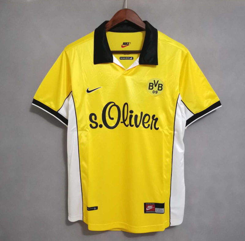 retro 98 99 Dortmund home jersey