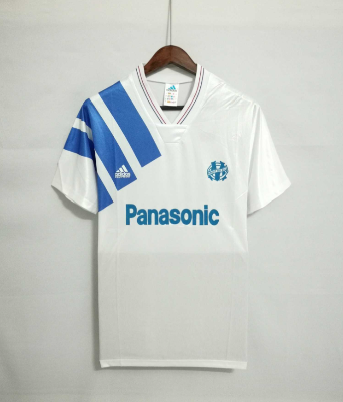 retro 91 92 marseille home jersey