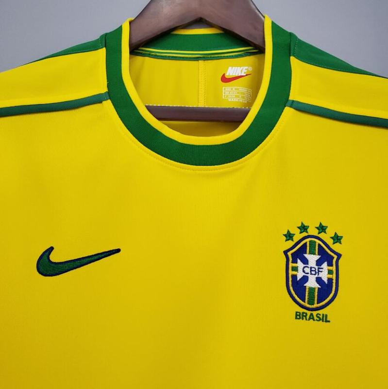 retro 1998 Brazil home jersey