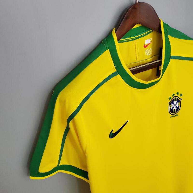 retro 1998 Brazil home jersey