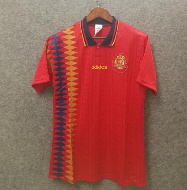 retro 1994 spain home Jersey