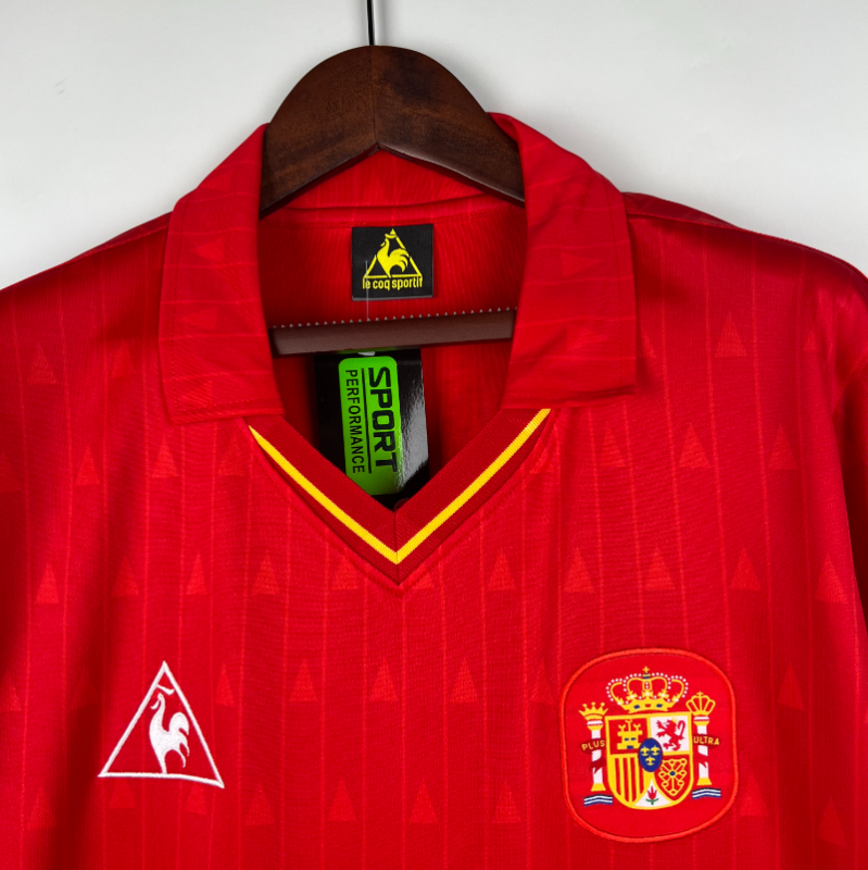 retro 1988 90 spain home Jersey