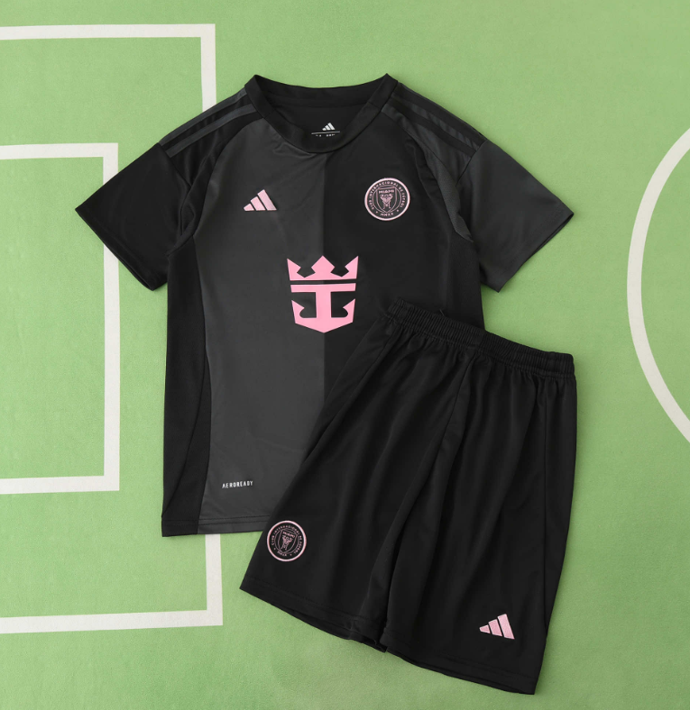 kids kit 2025 inter miami away jersey