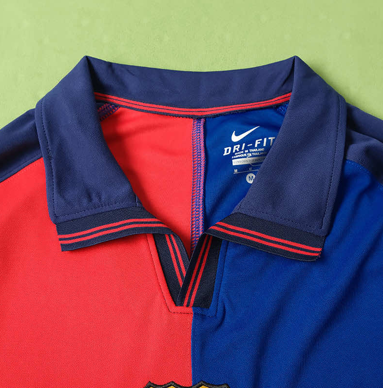 barcelona Centennial commemorative long sleeve soccer jersey
