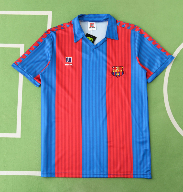 89 92 barcelona home retro soccer jersey