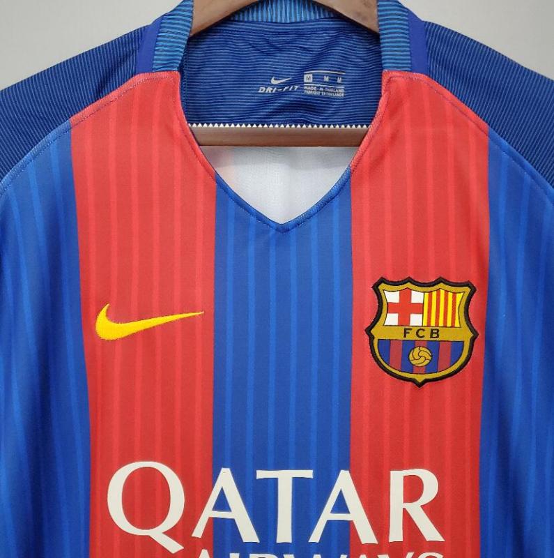 16 17 Barcelona home retro soccer jersey