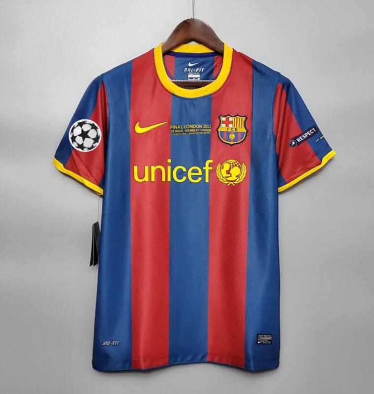 10 11 Barcelona home retro soccer jersey