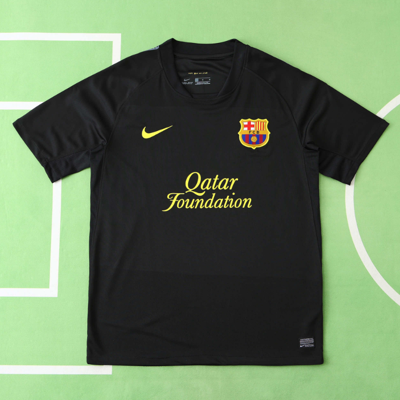 11 12 Barcelona retro away soccer jersey