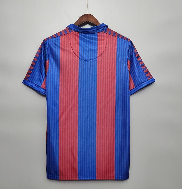91 92 Barcelona home retro soccer jersey
