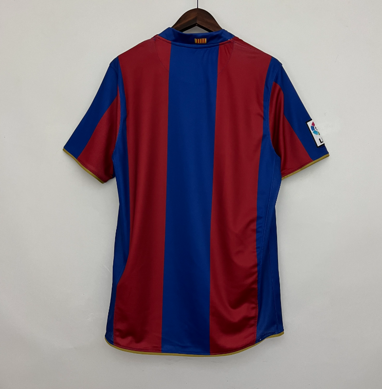 07 08 Barcelona home retro soccer jersey