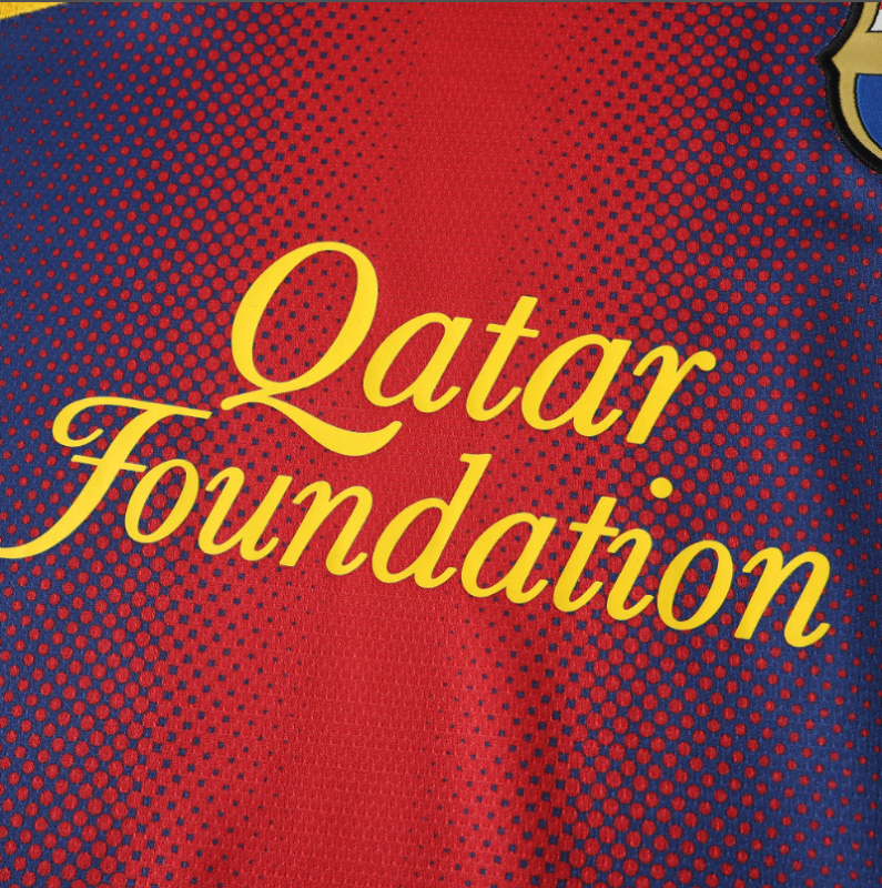 12 13 Barcelona retro home soccer jersey