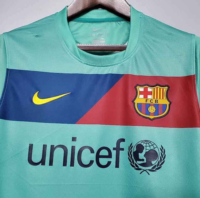 10 11 Barcelona away retro soccer jersey