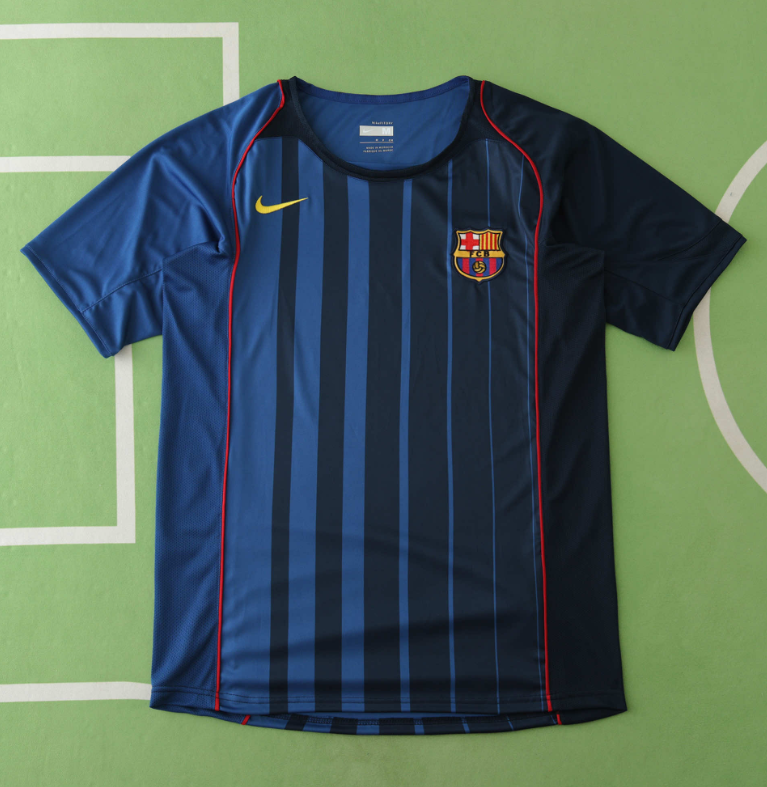 04 05 barcelona away retro soccer jersey