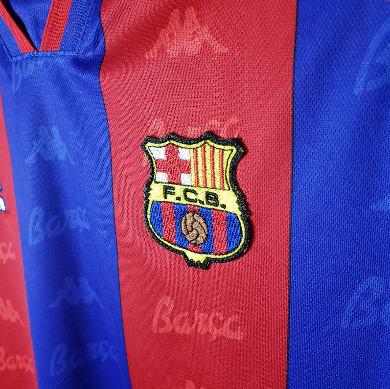 95 97 Barcelona home retro soccer jersey