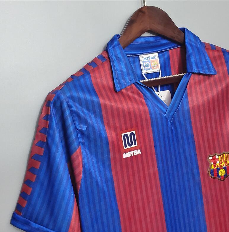 91 92 Barcelona home retro soccer jersey