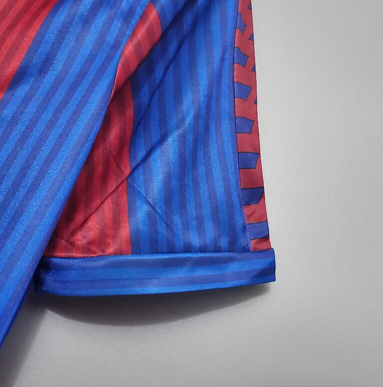 91 92 Barcelona home retro soccer jersey