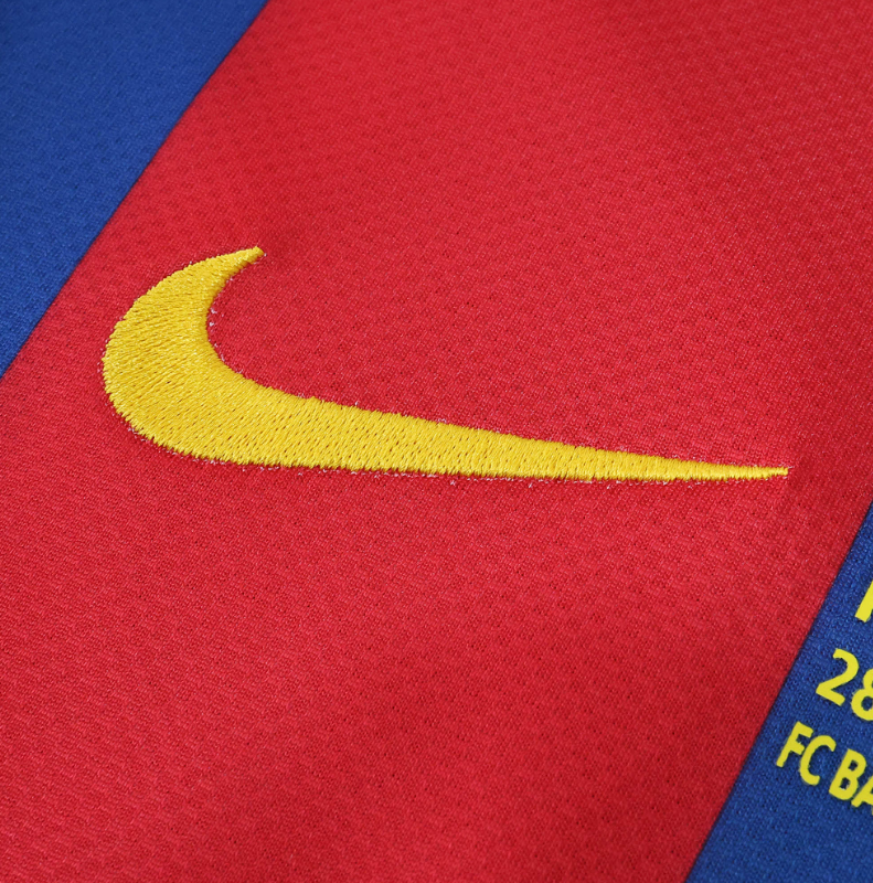 10 11 Barcelona home retro long sleeve jersey