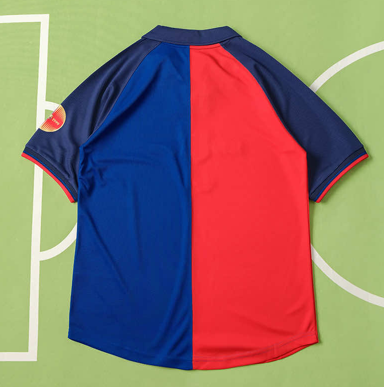 Barcelona Centennial commemorative retro soccer jersey