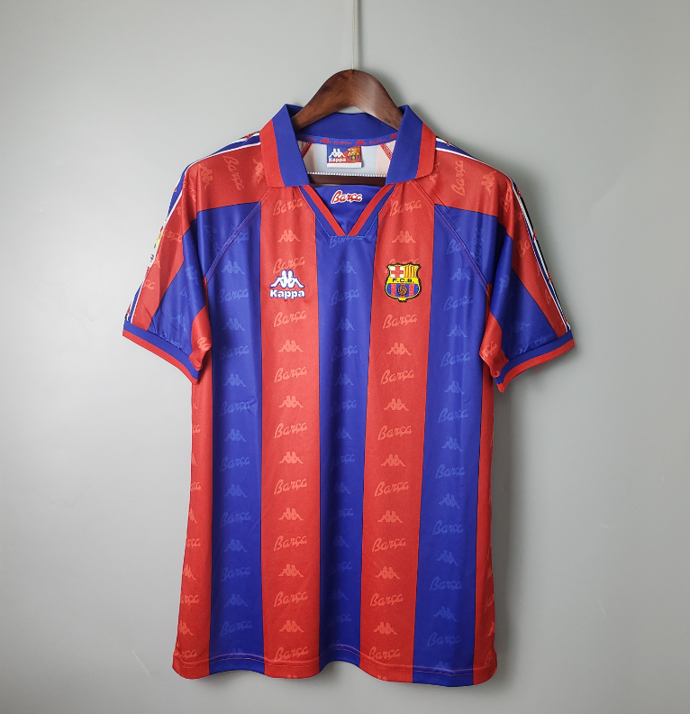 95 97 Barcelona home retro soccer jersey
