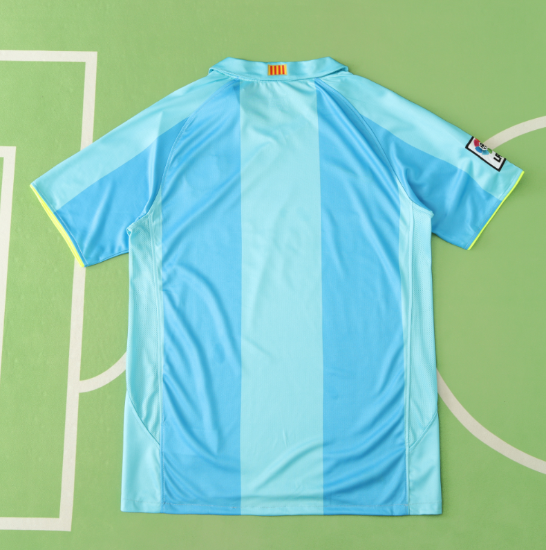 07 08 Barcelona away retro soccer jersey