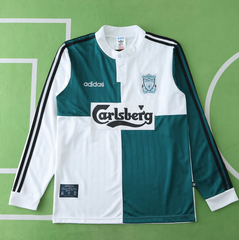 retro 95 96 liverpool away long sleeve Jersey