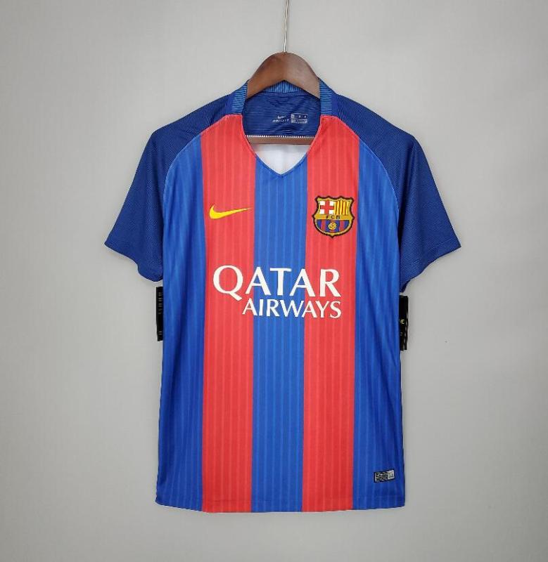 16 17 Barcelona home retro soccer jersey