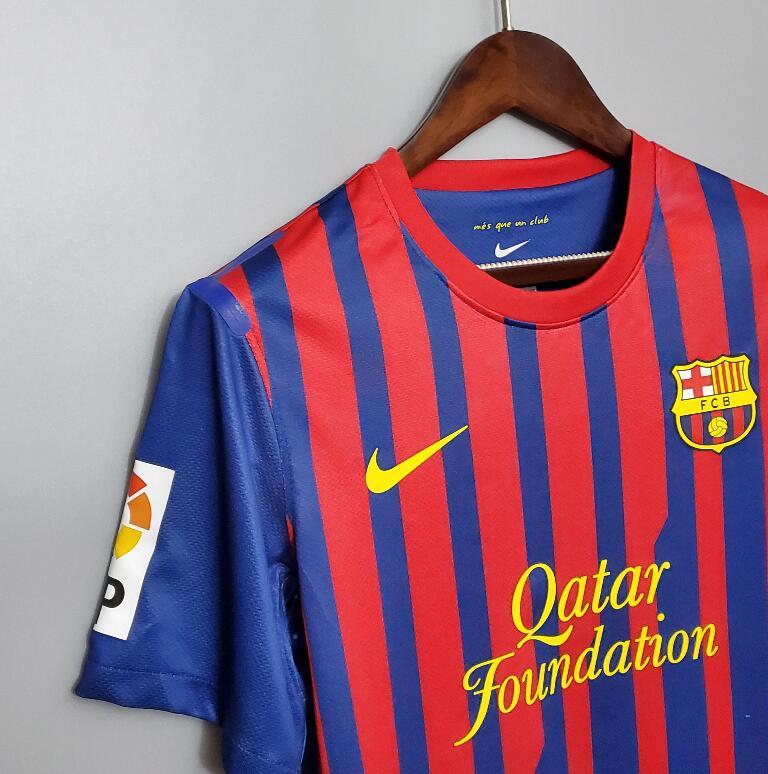 11 12 Barcelona home retro soccer jersey