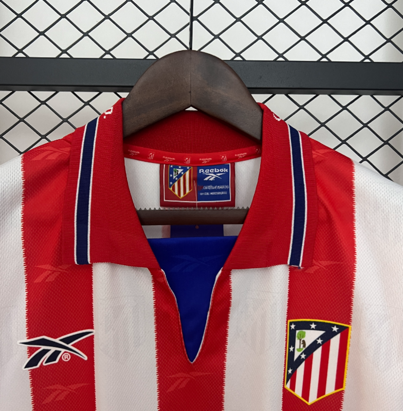retro 98 99  Atletico Madrid home jersey