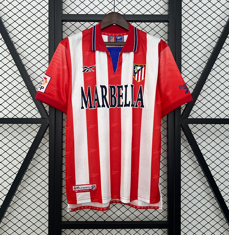 retro 98 99  Atletico Madrid home jersey