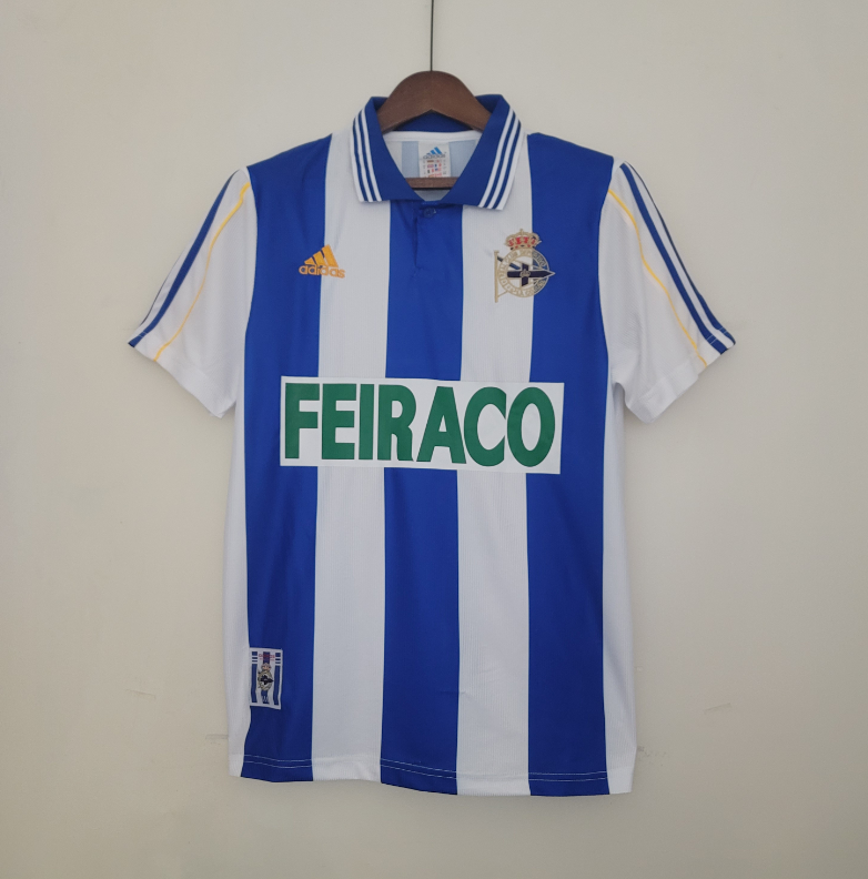 99 00 Deportivo de La Coruna home retro jersey