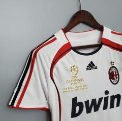 retro 06 07 ac milan away soccer jersey