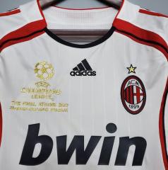 retro 06 07 ac milan away soccer jersey