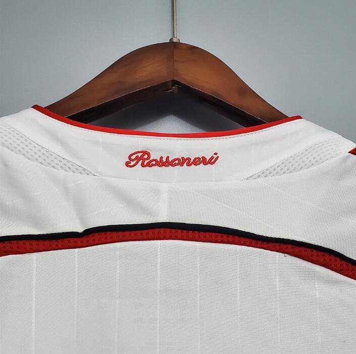 retro 06 07 ac milan away soccer jersey